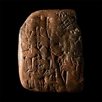 Sumerian Terracotta Cuneiform Tablet Section