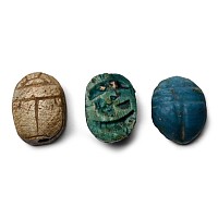Egyptian Style Stone Scarab Collection