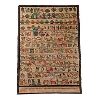 Vintage Tibetan Buddhist Hand-Painted Thangka