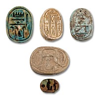 Egyptian Steatite Scarab Group