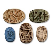 Egyptian Steatite Scarab Group