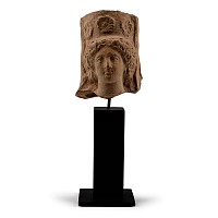 Greek Terracotta Head of a Goddess