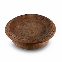 Large Etruscan Terracotta Caeretan Cylinder-Stamped Brazier