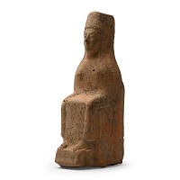 Archaic Greek Terracotta Seated Goddess