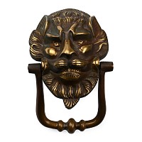 Victorian Brass Lion Door Knocker
