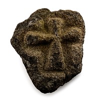 Medieval Pilgrim's Waymark Stone with Cross