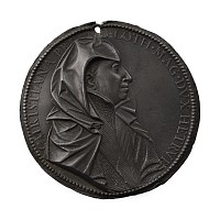 Christine of Lorraine Lead Commemorative Medallion