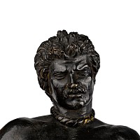 Bronze Grand Tour Statue of 'The Dying Gaul' from the Capitoline Museum