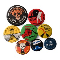 Anti-Nuclear Power Vintage Pin Badge Collection