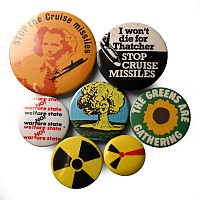 Thatcher Anti-Nuclear Bomb Vintage Pin Badge Collection