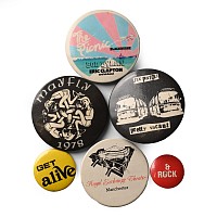 Music-Related Vintage Pin Badge Collection