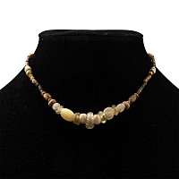 Roman Yellow Glass Bead Necklace String