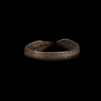 Roman Silver Ring with Snake Heads