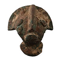 Elamite Bronze Head Mount
