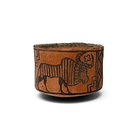 Indus Valley Mehrgarh Terracotta Cup with Animals