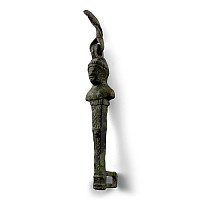 Roman Bronze Figural Lock Hasp