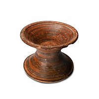 Large Indus Valley Terracotta Footed Goblet
