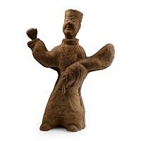Chinese Northern Wei Terracotta Standing Figure