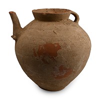 Large Indus Valley Mehrgarh Terracotta Vessel with Zoomporphic Spout