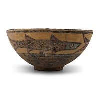 Indus Valley Mehrgarh Terracotta Vessel with Fish