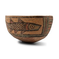 Indus Valley Mehrgarh Terracotta Vessel with Fish