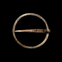 Medieval Silver Ring Brooch
