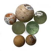 Post Medieval Child's Glass Marble Collection