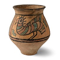 Indus Valley Mehrgarh Terracotta Vase with Gryphons