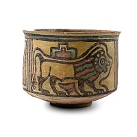 Indus Valley Mehrgarh Terracotta Vessel with Animals