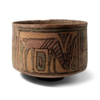 Indus Valley Mehrgarh Terracotta Cup with Animals