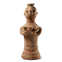 Indus Valley Terracotta  Fertility Idol with Offering Cup