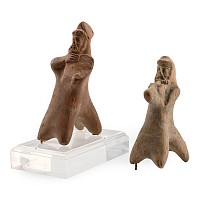 Parthian Terracotta Horse and Rider Group