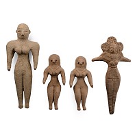 Indus Valley Style Terracotta Idol Group