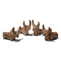 Indus Valley Style Terracotta Bull Group