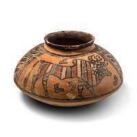 Indus Valley Mehrgarh Terracotta Vessel with Animals