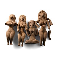 Indus Valley Style 'Mohenjo-Daro' Terracotta Idol Group