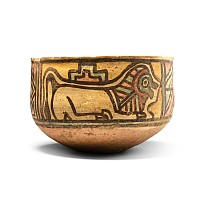 Indus Valley Mehrgarh Terracotta Vessel with Animals