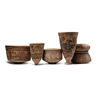 Indus Valley Mehrgarh Terracotta Vessel Group