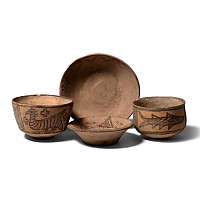 Indus Valley Mehrgarh Terracotta Vessel Group