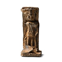 Western Asiatic Silver Standing Idol