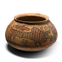 Indus Valley Mehrgarh Terracotta Vessel with Animals