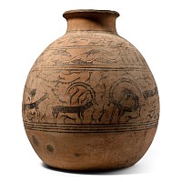 Large Indus Valley Style Terracotta Vessel