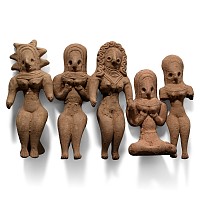 Indus Valley Style Terracotta Idol Group