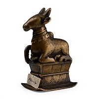 Sacred Copper-alloy Nandi Bull Model