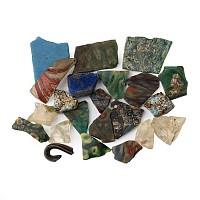 Roman and Egyptian Glass Fragment Collection