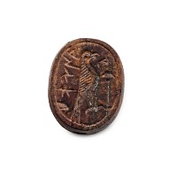 Aramaic Stone Inscribed Scaraboid Seal