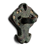 West Central Asian Bronze Human Figural Stamp Seal