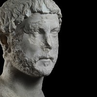 Twice the Life-Size Marble Portrait of Emperor Hadrian