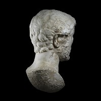 Twice the Life-Size Marble Portrait of Emperor Hadrian