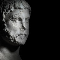 Twice the Life-Size Marble Portrait of Emperor Hadrian